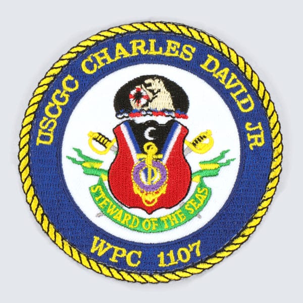 Uscgc Charles David Jr Wpc 1107 - Embroidered 100%