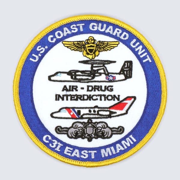 Us Coast Guard Unit C31 East Miami- Embroidered 75%