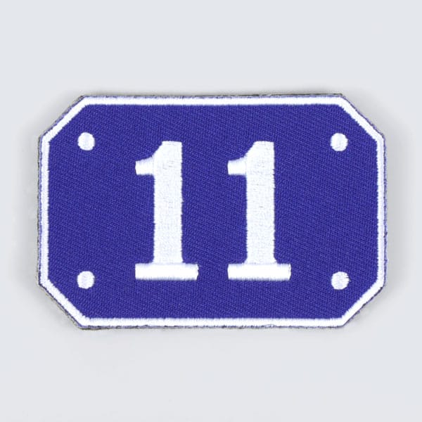 Number 11 - Embroidered 50%