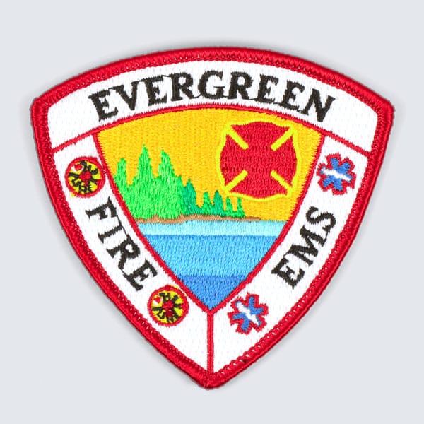 Evergreen Fire Ems - Embroidered 100%